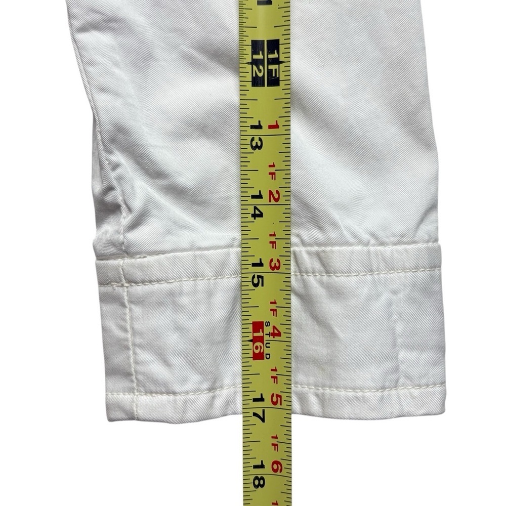 NILI LOTAN Cropped Cotton Ira Jacket Size 2 PFD Condensed 3/4 Sleeve Eggshell - Picture 10 of 13